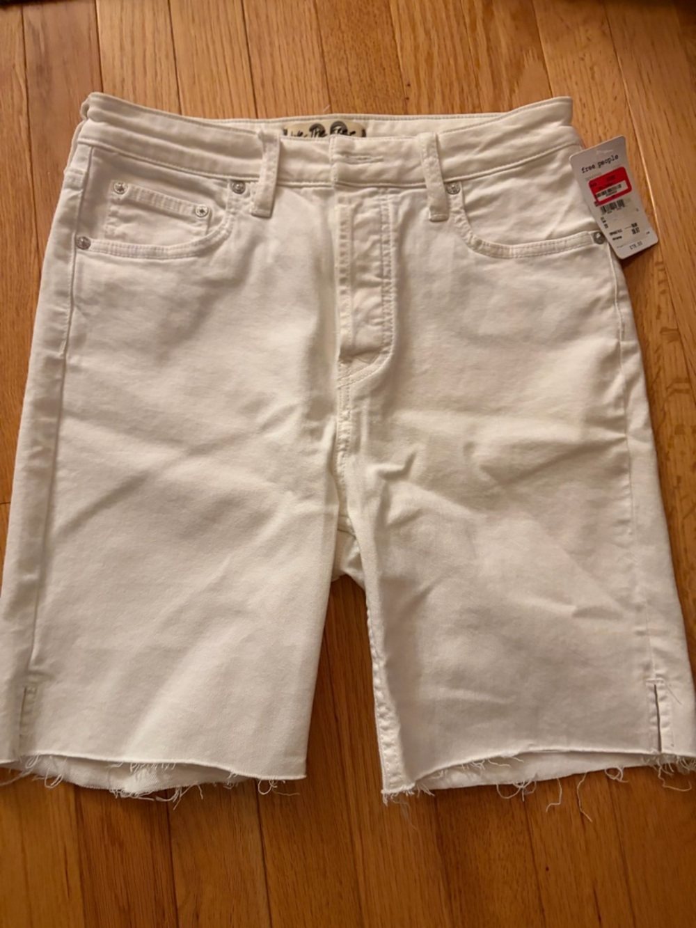 White womens denim Shorts